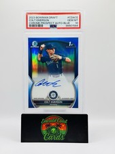 2023 Bowman Draft Chrome Colt Emerson Blue Refractor Auto PSA 10 /150