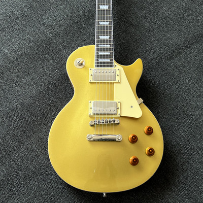 hot selling Gold Top electric guitar chrome hardware yellow back free shipping