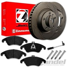 Zimmermann SPORT BREMSSCHEIBEN + BELÄGE VORNE für MERCEDES E-KLASSE W212 W207