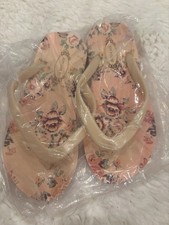 Joyfolie Girls Lila In Vintage Flora Flip Flops Size 11 Light Weight
