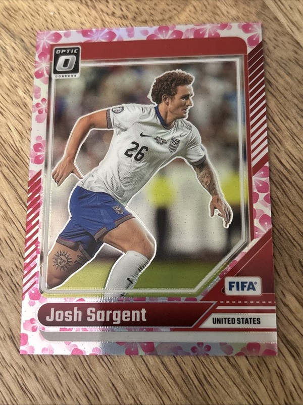 JOSH SARGENT 2024-25 Panini Donruss Optic PLUM BLOSSOM Prizm SSP USA #15 PWE