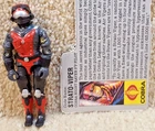 Complete Really Nice Vintage 1986 GI Joe Strato Viper v1 With Filecard