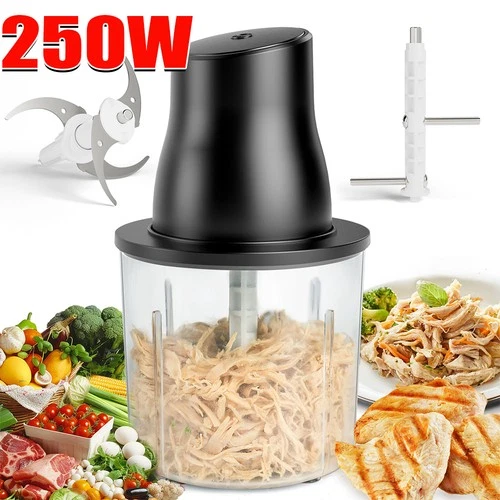 Electric Chicken Shredder, Automatic Food Chopper with Chicken Breast Black New