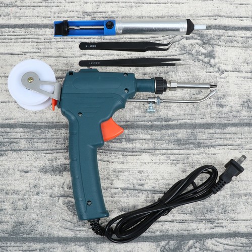 110 V Soldering Iron Tin Sucking Gun Desoldering Pump Kit Electronics - Picture 6 of 12
