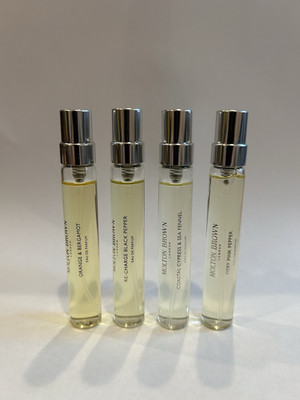 Molton Brown Travel Spray Lot (4 x 7.5ml) Cypress & Fennel, Orange & Bergamot 
