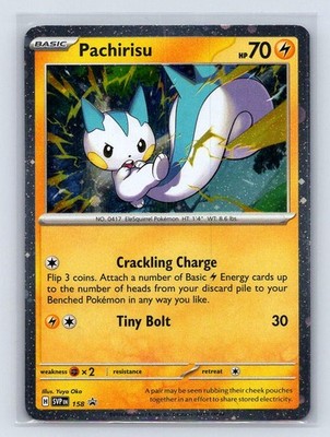 Pachirisu 158 Holo Promo Scarlet & Violet Promo Pokemon Lightly Played