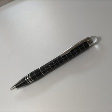 Stylo à bille Montblanc STARWALKER METAL RUBBER motif treillis noir Japon