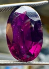 Antique 3.27ct Natural Earth ?  Purple Garnet Africa Fine Quality 12 X 8mm