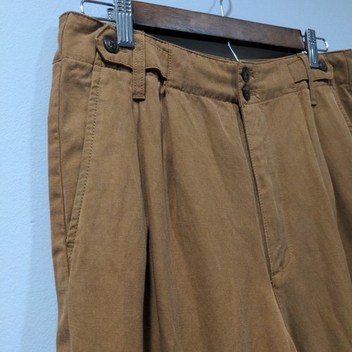 Madewell Womens Harlow Wide Leg Pant Size 8 Brown Tencel Linen Blend High Rise - Picture 4 of 14