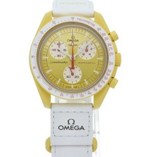 OMEGA × Swatch "Mission to the Sun" SO33J100 Bioceramic Yellow x White Boxed