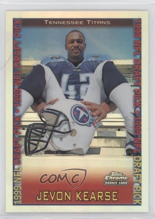 1999 Topps Chrome 1999 NFL Draft Pick Refractor Jevon Kearse #143 Rookie RC