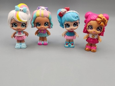 Moose Kindi Kids Mini Dolls Lot of 4  Bobbleheads 3.5 Inch