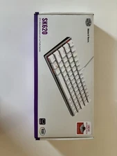 Cooler Master SK620 White Wired Keyboard RGB Backlighting 60% Keyboard Aluminum