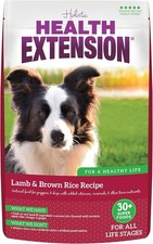 30 Lbs. Health Extension Lamb & Brown Rice Dry Dog Food (30 lb / 13.61 kg) 2.50 per pound