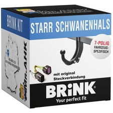 Brink Anhängerkupplung starr für Peugeot 207 CC 07-15 + 7pol spezifisch E-Satz