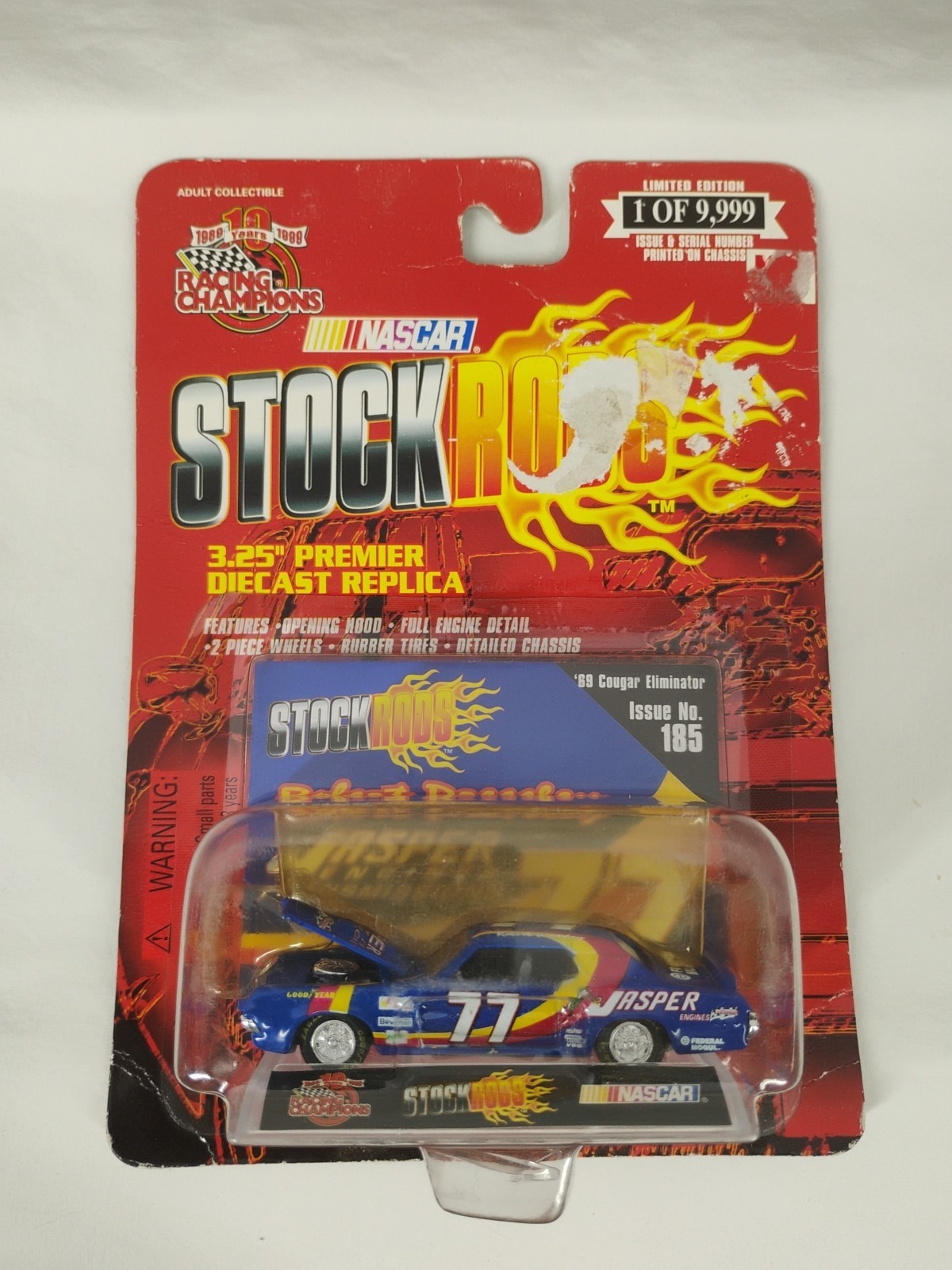 1999 NASCAR Stock Rods #185 Robert Pressley #77 Jasper '69 Cougar Eliminator