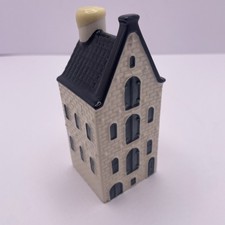 KLM BOLS DELFT BLUE MINIATURE HOUSE NUMBER 54 - AMSTERDAM - EMPTY
