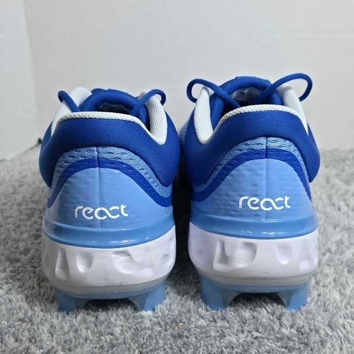 Nike Alpha Huarache Elite 4 Low MCS Baseball Cleats Mens Size 13 DX6962-415 Blue thumbnail 8