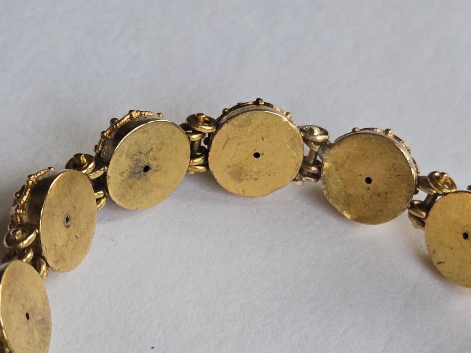 Vintage 14K Solid Gold Diamond Ruby Sapphire Butt… - image 15