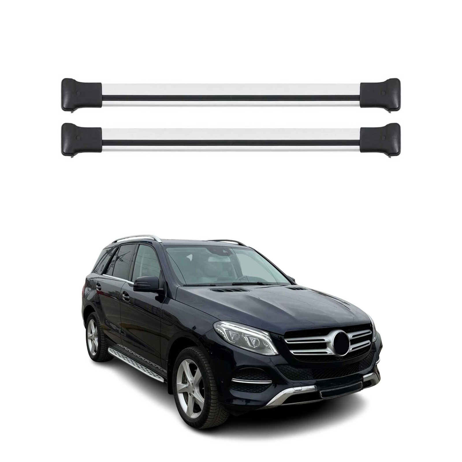Barres de toit GLE W166 alu pour transporter vos vélos et coffres