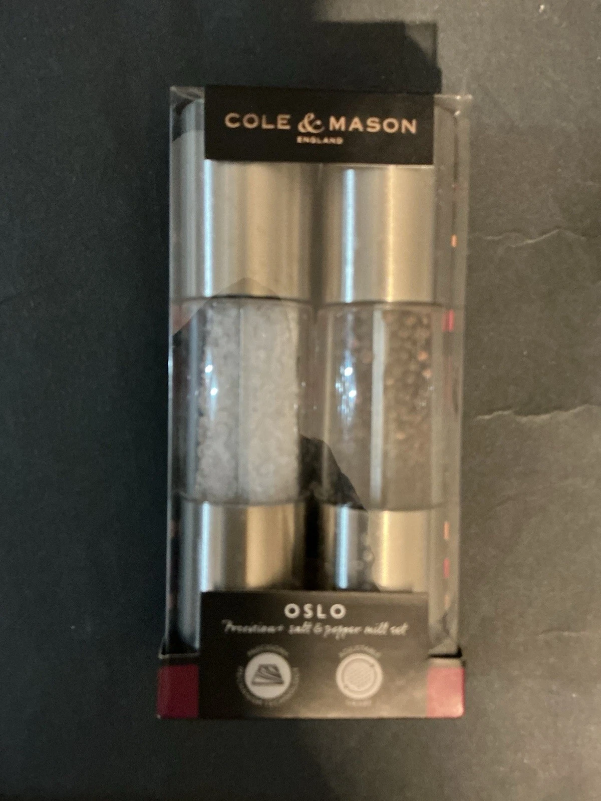 New Cole & Mason Oslo Salt & Pepper Mills Set 7"
