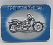 Harley-Davidson Springer Softail Collector Tin w/ Sealed Playing Cards 2001 USA