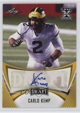 2021 Leaf Draft Auto Gold Carlo Kemp #BA-CK1 Auto 14tz