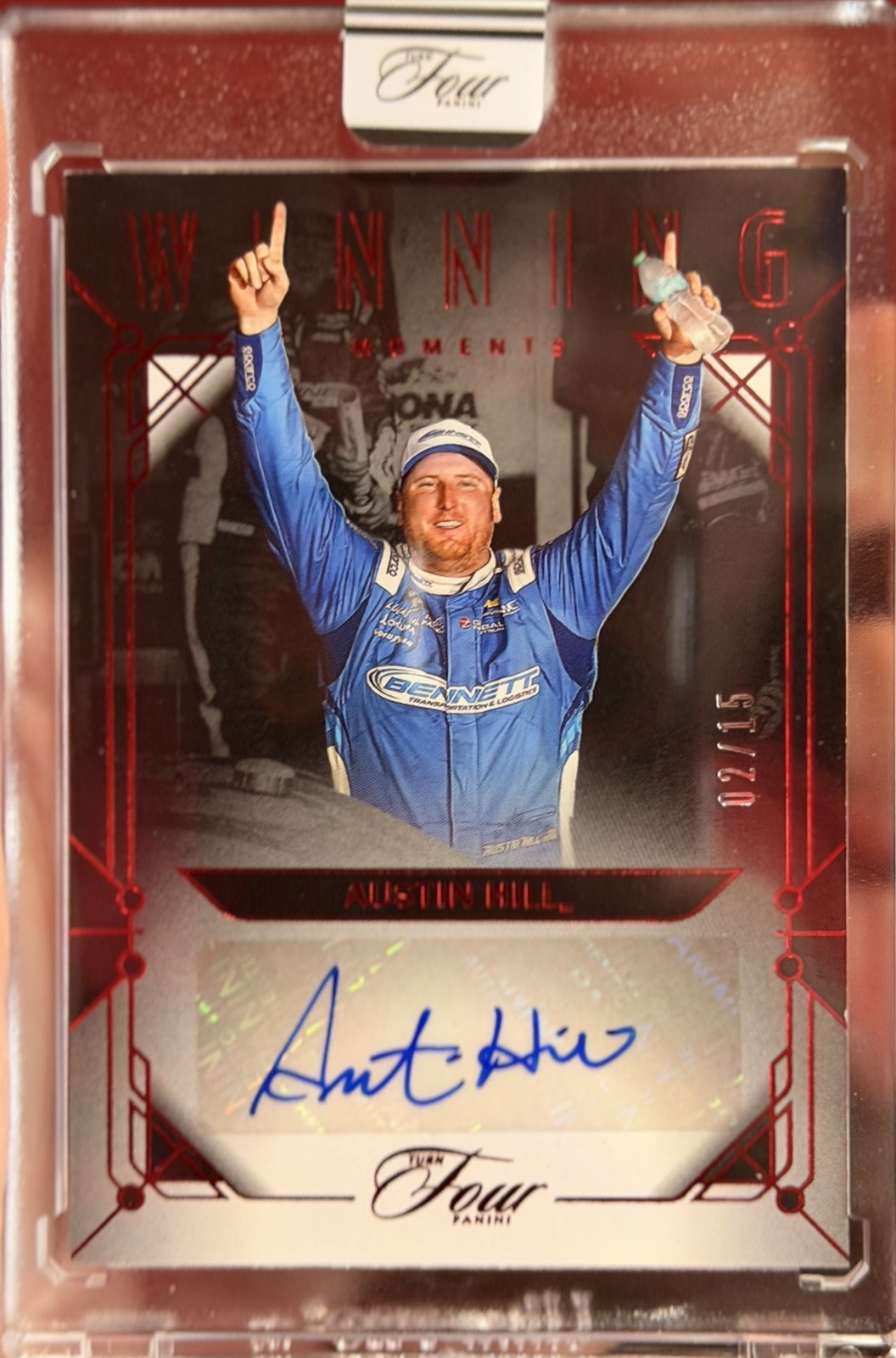 Austin Hill 2026 Turn Four Winning Moments Red /15