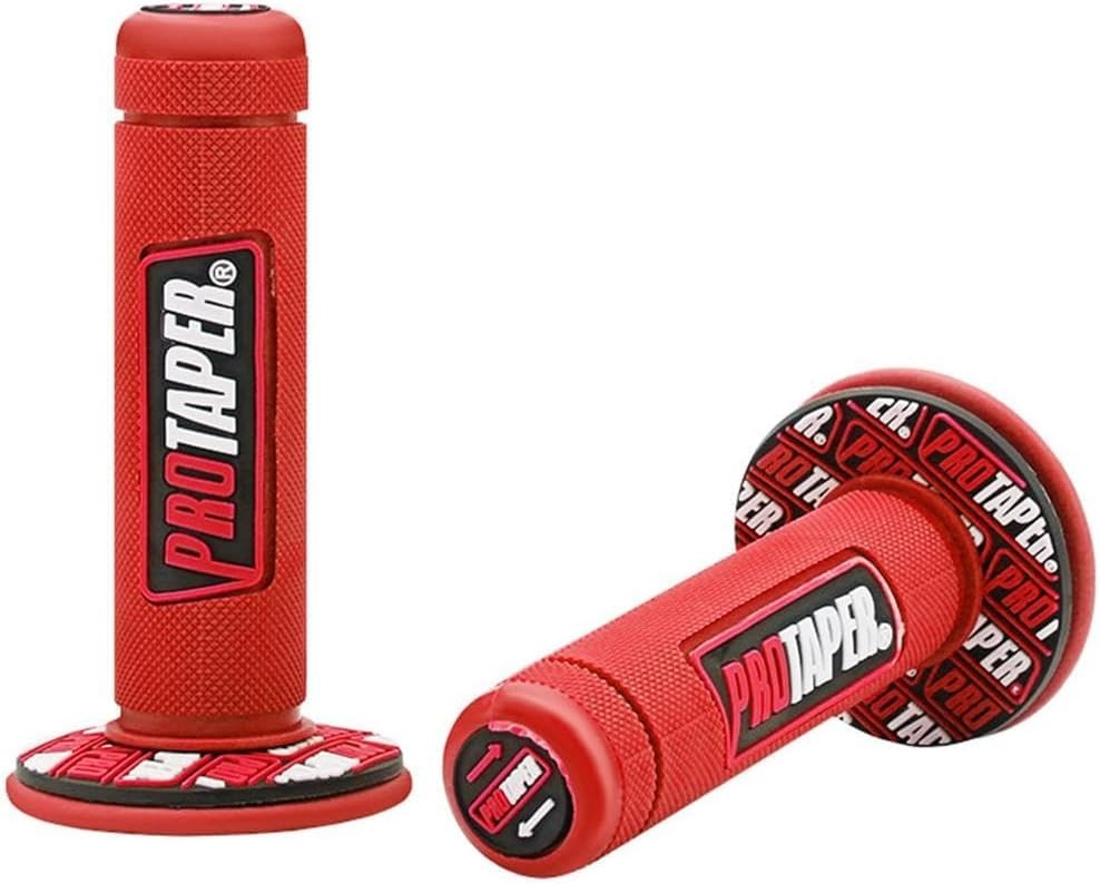 7/8" Motorcross Handle Grips Dirt Bike 22mm 24mm Truster Pro taper, Red 