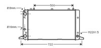 Diederichs DCM1427 KüHler, MotorküHlung FüR Audi 80 B3 Stufenheck (893, 894, 8A2