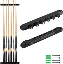 Moyan Super Pool Cue and Billiard Wall Rack - Wall Mounted Cue Holder Black / 6