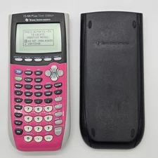 TI-84 Plus Silver Edition Graphing Calculator Pink With Black Cover CLEAN WORKS