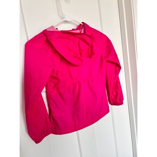 Columbia Kids Full Zip Hood Switchback Waterproof Packable Rain Coat Pink SZ XS - Picture 6 of 11