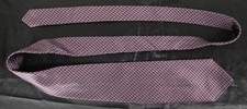 Robert Talbott best of class hand made in USA silk tie diagonal stipe red grey