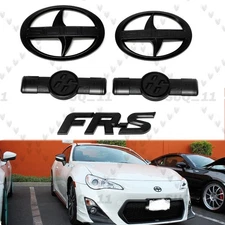 Emblems Set For 2012 - 2016 GT86 Scion FR-S Front Rear Fender Badge Matte Black