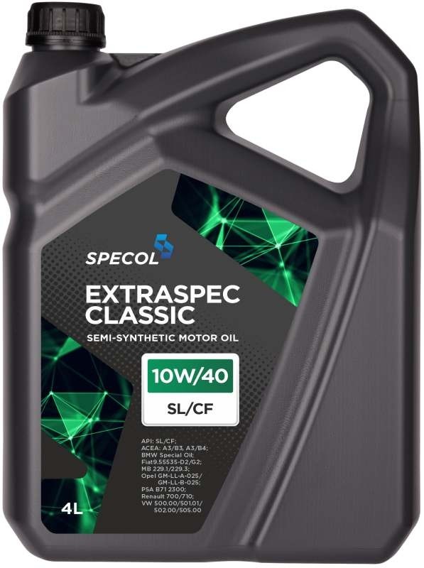 Huile 10w40 4l Extraspec idéale pour l'entretien de votre voiture de collection