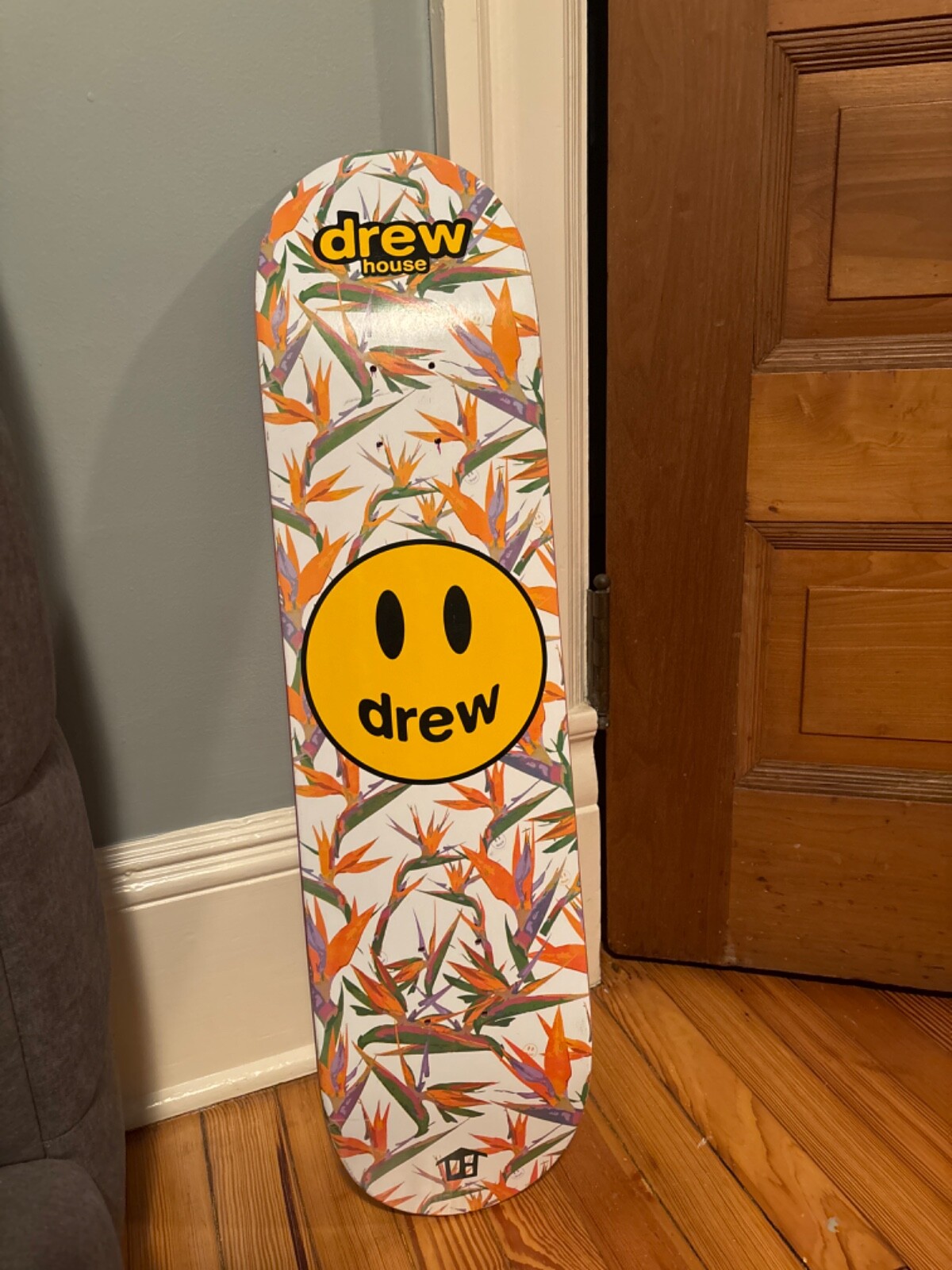 Drew house X justin bieber Skateboard deck mascot bird of paradise