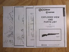 Crosman Model 140 One O-Ring Seal Kit Exploded View Parts List Seal Guide