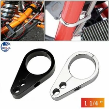 1 1/4 Handlebar Clutch Cable Brake Line Clamp Holder For Harley Road King Dyna