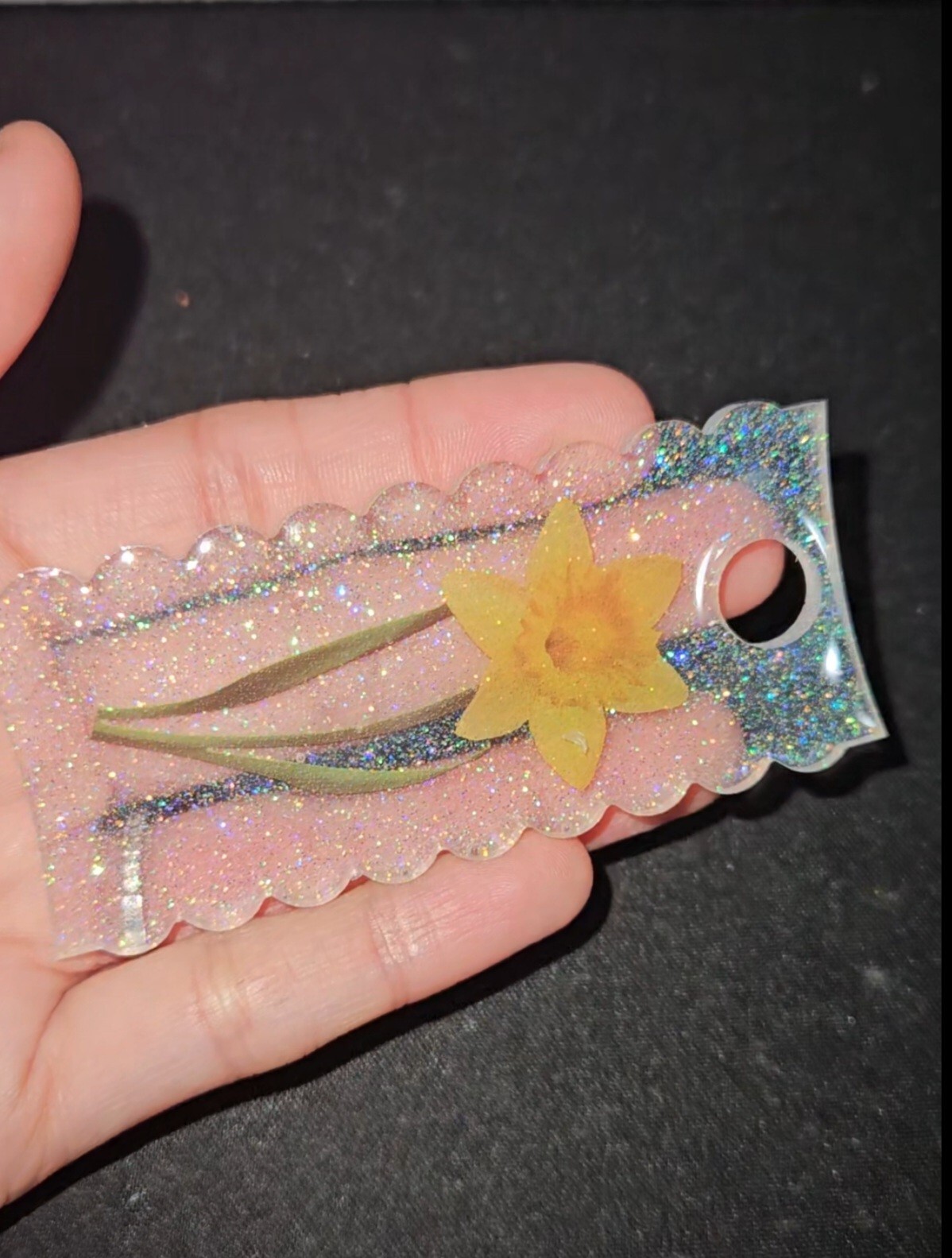 Stanley cup name plate flower For 40oz Cup Size!!-image