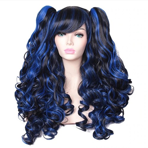 New Women Synthetic Hair Long Curly Cosplay Wig Wigs for Party - Picture 4 of 30