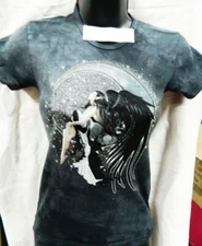 Onyx Angel Hand Dyed Black Baby Doll/Juniors Shirt UNWORN