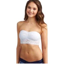 American Eagle Lace Bandeau White Large