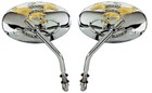 Ride To Live Oval Mirrors Harley Dyna Softail Touring Sportster Shovelhead