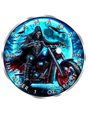 NIGHT RIDER Dark Riders 1 Oz Silver Coin 5$ Canada 2024 only 400 pcs.
