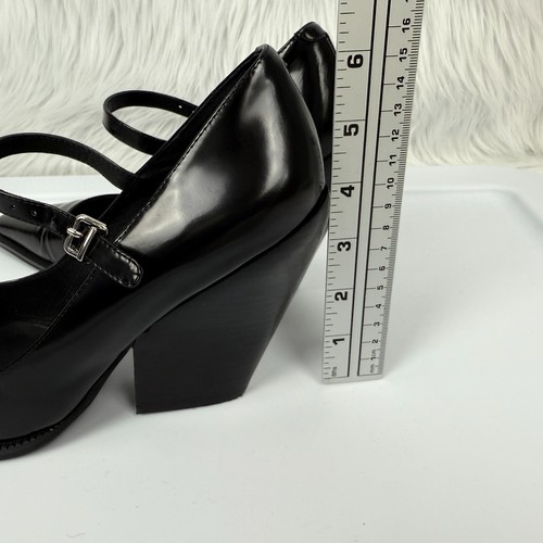 Jeffrey Campbell Womens Stillz Mary Jane Pumps Black Chunky Block Heel Sz 11 - Picture 6 of 21