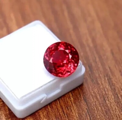 Natural Outstanding Round  Blood Red Ruby Mozambique 13 x 13 mm Loose Gemstone