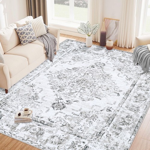 MXSANYOO 5x7 Area Rugs for Living Room: Machine Washable Rug Boho Non Slip La...