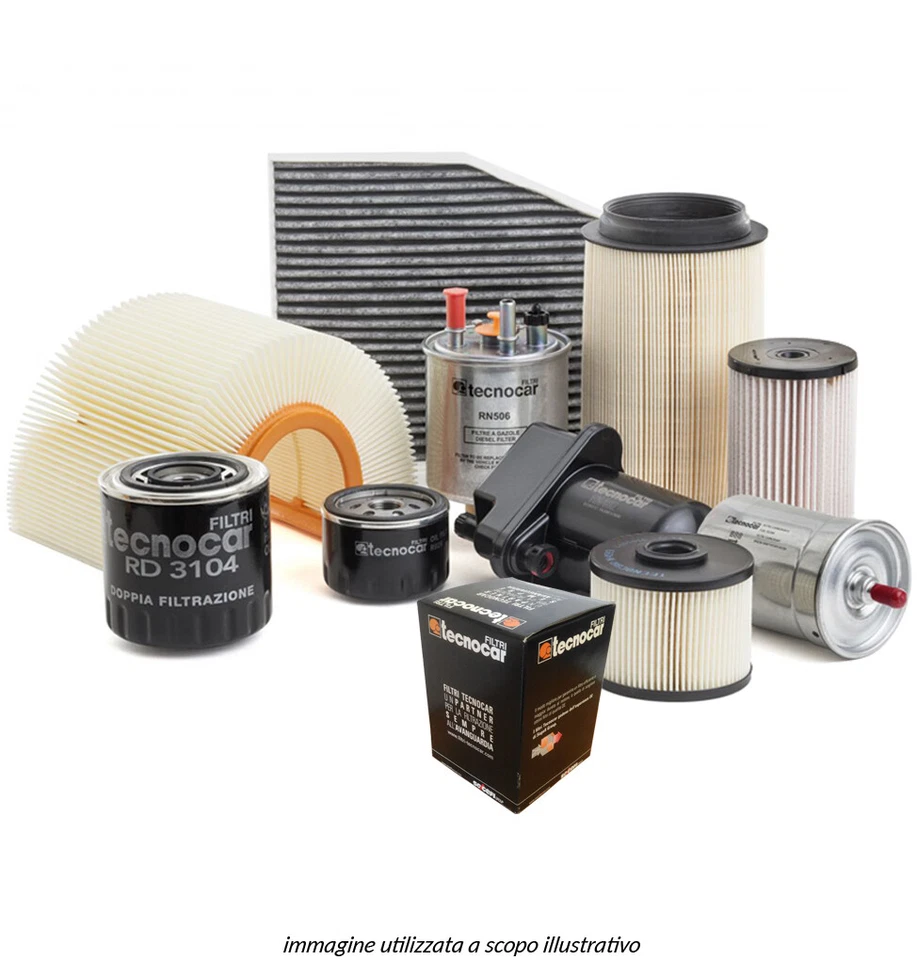 Kit Tagliando Filtri Tecnocar e 4L Olio Fiat Sedici 1.6 16V 4x4 06- 79KW 107CV - Immagine 2 di 3