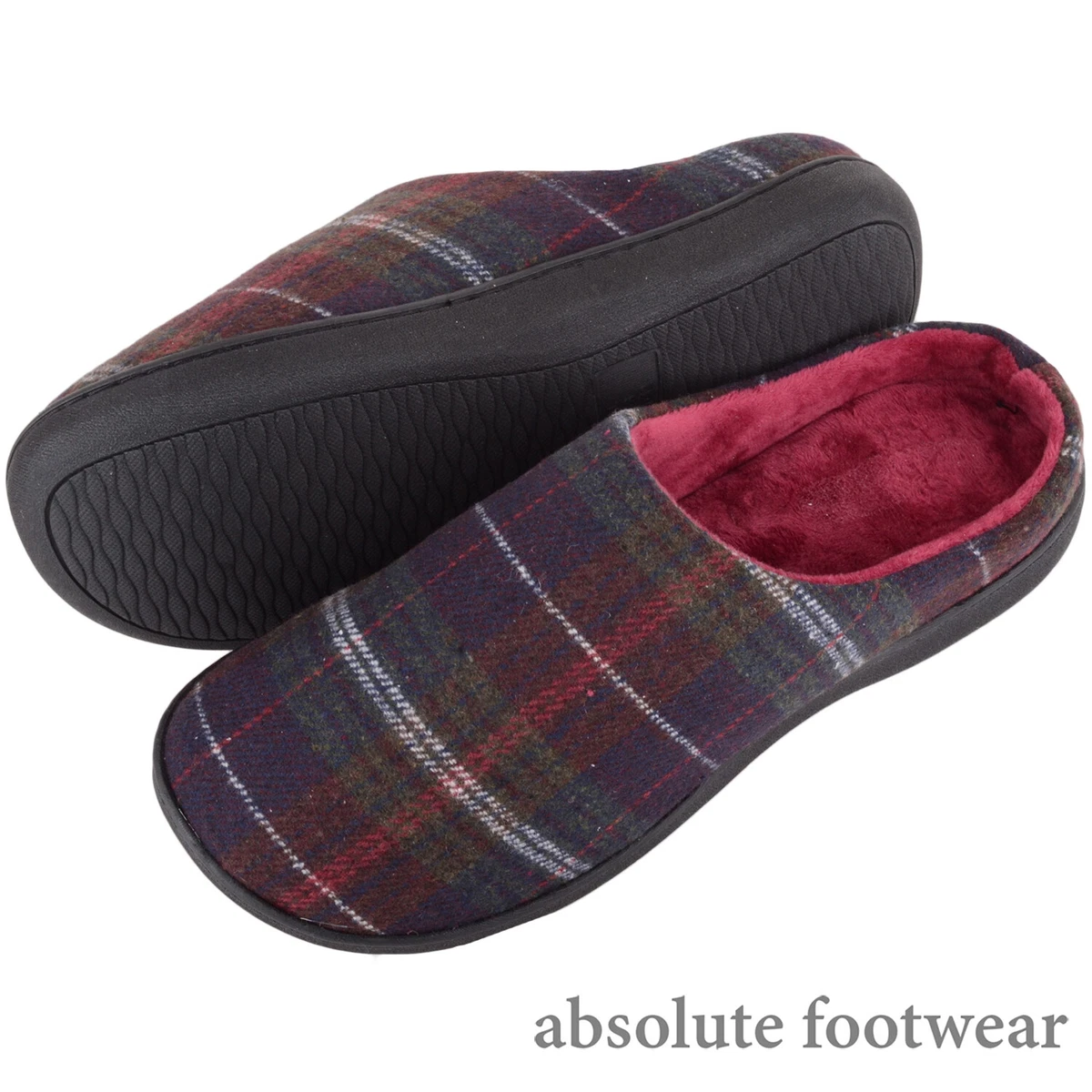 Tartan mule deals slippers